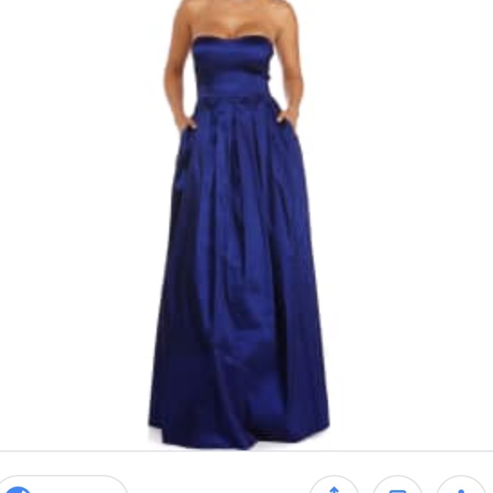 Navy blue gown